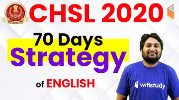 SSC CHSL/CGL | 70 Days Strategy of English | Use Referral Code "WIFISSC" & Get 10% Off | Join Now