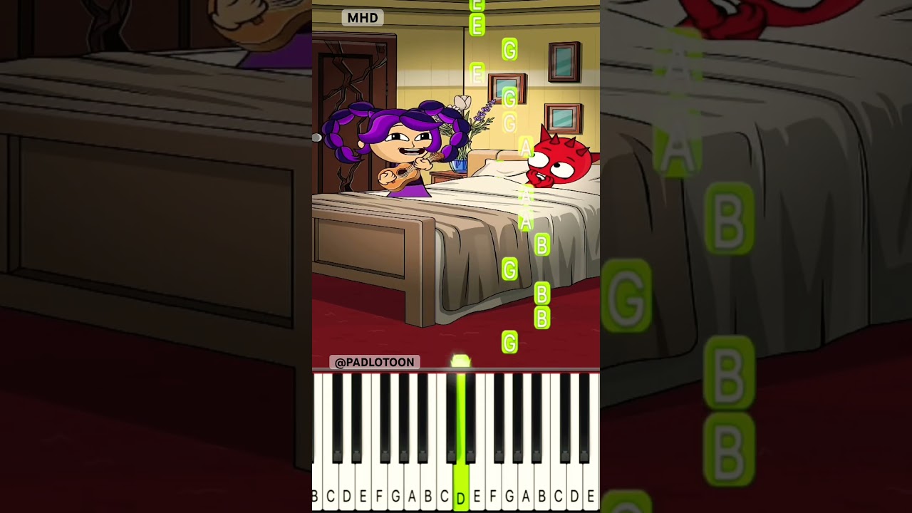 Lilly Lovebraids & Raddy’s 3 AM Guitar Story @PADLOTOON - Piano Tutorial