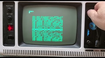 TRS80 MODEL 4P with Hxc Gotek and ON SCREEN DISPLAY