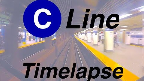 ⁴ᴷ NYC Subway Timelapse - The Brooklyn-bound C Line