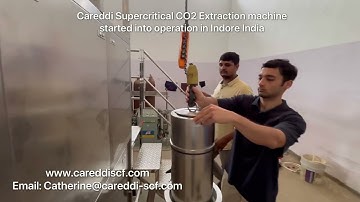 Careddi supercritical co2 extraction Machine 100L start into operation in Indore India 