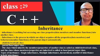 29 Single Inheritance Multiple Inheritance zoom | C++ Programming Tutorial for beginners | cpp | C p by tech fort 16 views 3 years ago 39 minutes