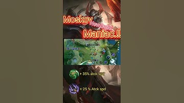 Moskov using Corrosion Scythe can be Maniac..!!!! || Mobile legends#shorts