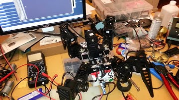 onyx6 20131025 Quadruped walking robot with Robotis Dynamixel MX-64 servos