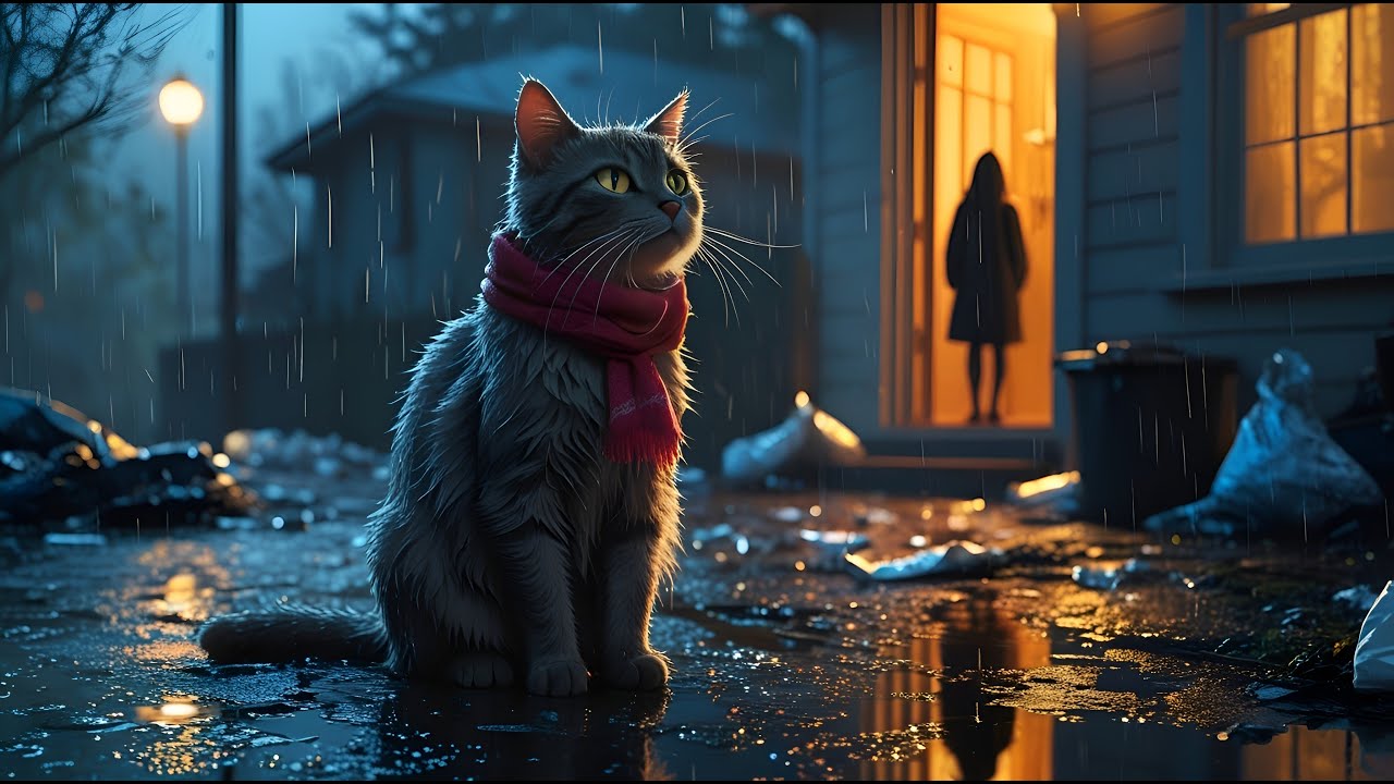 "Stray Cat’s Life Changes Forever 💔😢 | Emotional AI Animated Story | Heart-Touching Transformation"