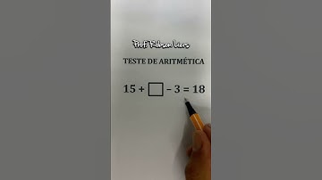 Teste de Aritmética - Prof Robson Liers