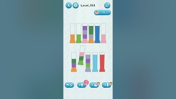 water sort jigsaw puzzle game level 668 Numpuz android ios games gameplay funny gaming all level