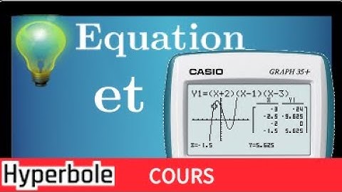 calculatrice CASIO Graph 35 - Encadrer les solutions équation - théorème des valeurs intermédiaires