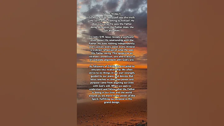 Living in Alignment with God’s Will, Exploring John‬ ‭5‬:‭19‬