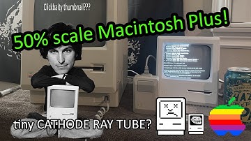 Project Macintosh Minus - Pi powered mini Mac Plus with CRT display