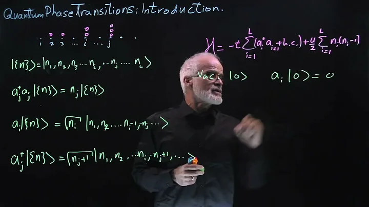 Introduction to Quantum Phase Transition Lecture 2 -- By Prof. George Batrouni