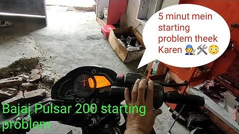 Pulsar NS 200 starting problem 🛠️🧑‍🔧|starting problem kese theek kare NS 200  #automobile #starting