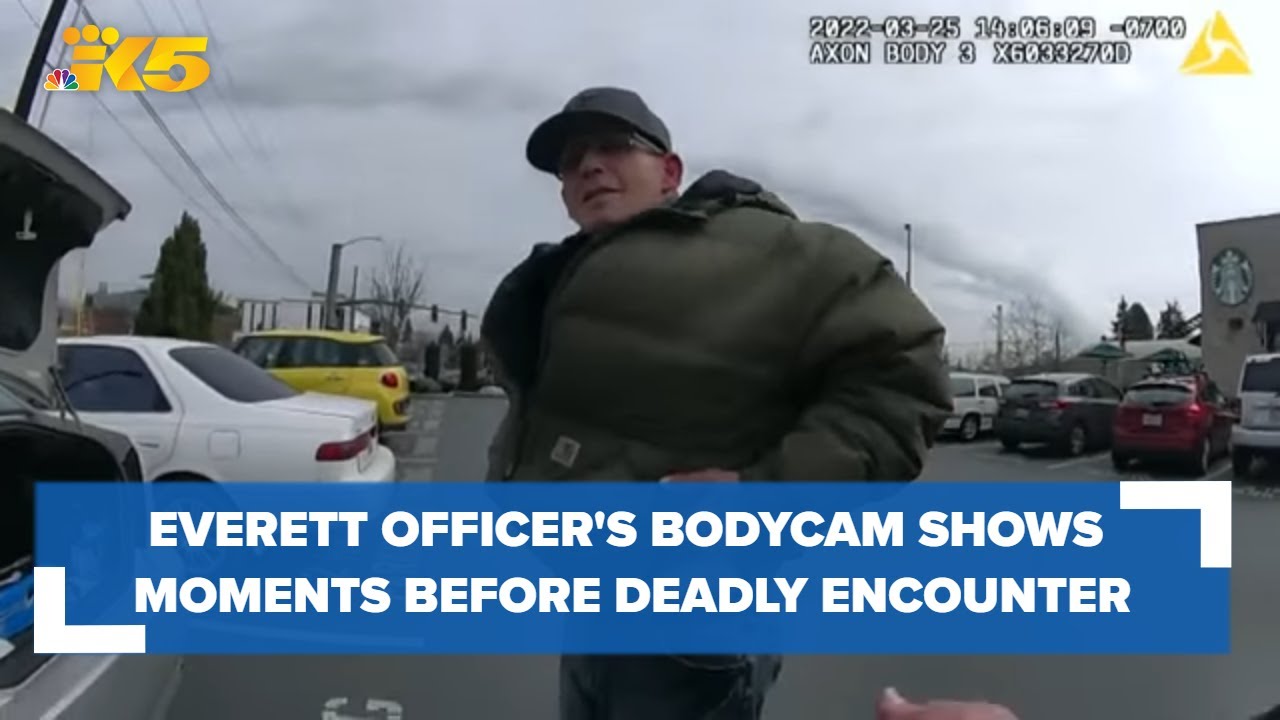 Everett officer's bodycam footage shows moments before deadly encounter ...