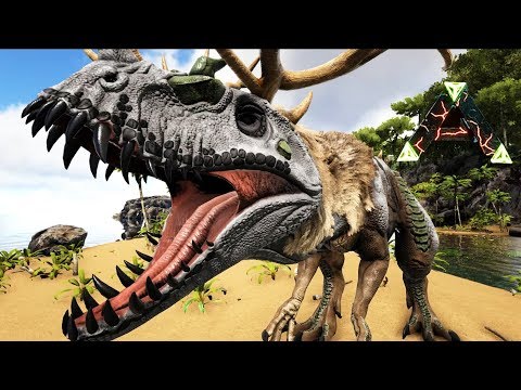 Mhwに出てきた レーシェン のオマージュ恐竜 コルヌサウルス捕獲成功 Ark ラグナロク編 4 Youtube