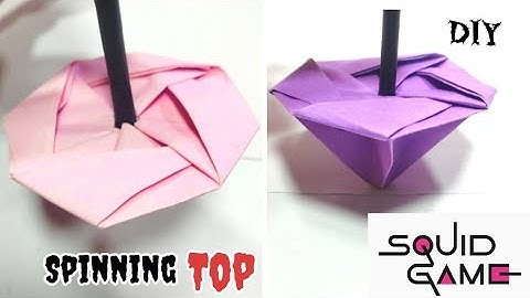 How to make squid game spinner Top , how to make spinning toy , squidgame toy making