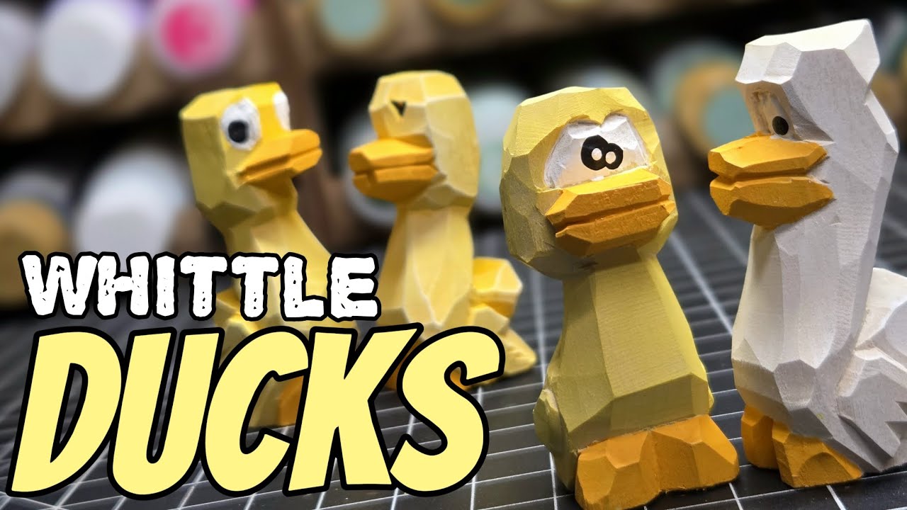 Whittle Ducks -- Full Whittling Tutorial, Knife Only
