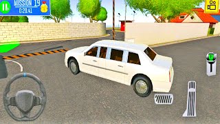 Real Limo Car City Parking Driving Game | Car Racing Games | White Limo Car Game screenshot 5