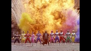 Power Rangers Lost Space vs Psycho Rangers full fight