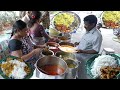 Cheapest Roadside Unlimited Meals   Indian Street food #Streetfood