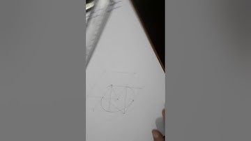 Isometric View of Square Pyramid resting centrally on Cylinder