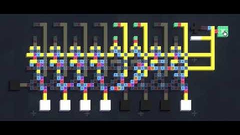Virtual Circuit Board - 8 bit Adder/Subtractor