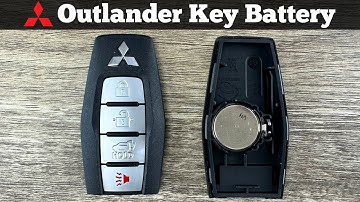 Mitsubishi Outlander Key Fob Battery Replacement 2022 - 2024 How To Change Replace Remote Batteries
