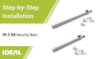 How To Install a Window Security Bar by Ideal Security - Step by Step Installation