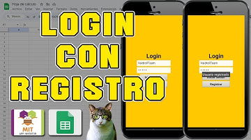 LOGIN CON REGISTRO CON GOOGLE SHEETS API EN MIT APP INVENTOR 2