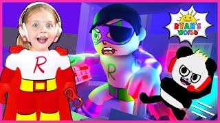 Ryans World Roblox Game Kin Tin And Mom Help Ryan Defeat Dark Titan