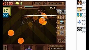 fruit ninja frenzy gameplay - Facebook GogetaSuperx