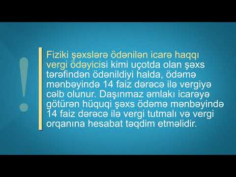 Video: Limanın ödəmə məbləği vergiyə cəlb edilirmi?