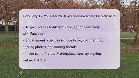 How Long Do You Need to Have Facebook to Use Marketplace? - Everyday-Networking