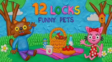 12 Locks Funny Pets
