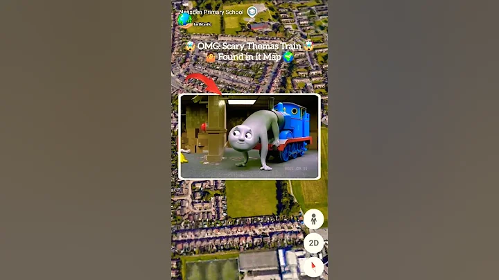 🤯 OMG! scary Thomas Train 😱 found on Google earth and Google map 🌍 #shorts #video #map #earthcastle