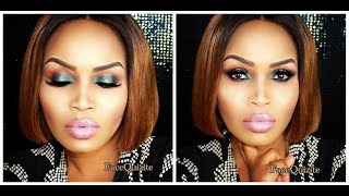 Green Smokey Eye & Nude Lips Makeup Tutorial Green Smokey Eye & Nude Lips Makeup Tutorial