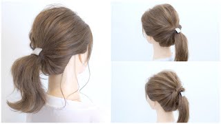 ポニーフックが似合う3つのポニーテールヘアアレンジ/ 3 Ponytail Hairstyles