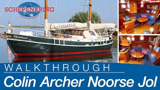 Colin Archer, Noorse Jol for sale | Yacht Walkthrough | @ Schepenkring Lelystad | 4K