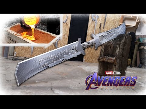 Making THANOS NEW Sword From Avengers: Endgame REVEALED? (Aluminum Casting)