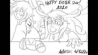 Happy Easter Day 2020! - Sketch and Lineart