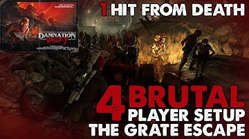 BRUTAL: The Grate Escapel / 4 Player Setup Solo Run - Zombie Army 4