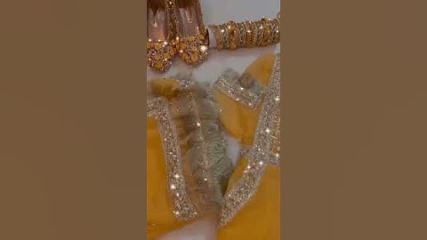 #shortvedios#Gotta patti suits with jewellery#latest dulhan haldi dress#haldi ceremony#Az
