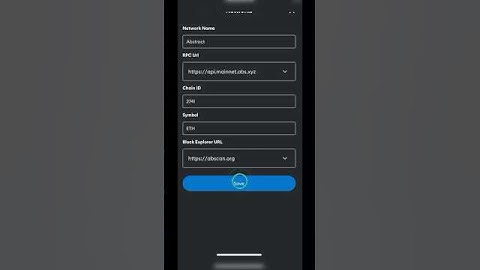 MetaMask | How to add Abstract network