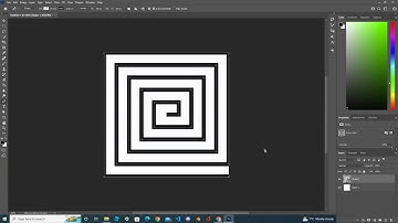 How to draw a square spiral in Photoshop 2021?