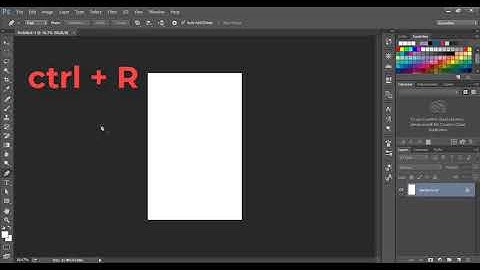 How to Hide Rulers in Photoshop | How to Show Rulers in Photoshop