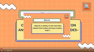 How to Create a Simple Stop Motion Animation Using Google Slides- Part 1