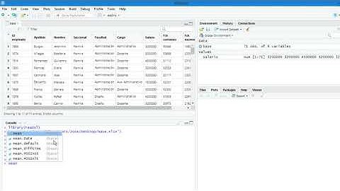 Rstudio importar base de datos desde Excel