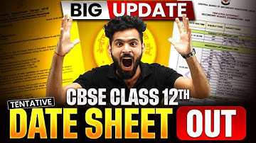 CBSE Big Update | Class 12 Boards 2026 Datesheet Out🔥#CBSE