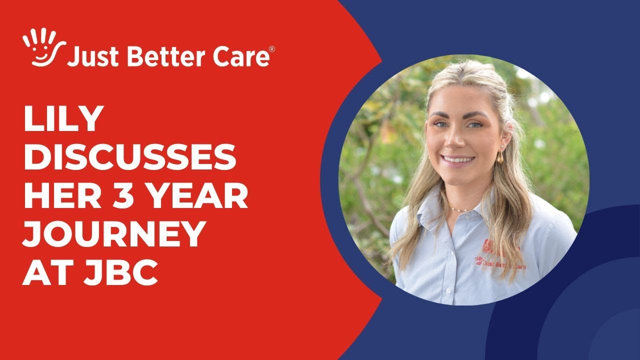 Lily's career progression at Just Better Care