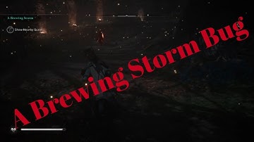 AC VALHALLA MISSION || A BREWING STORM BUG ( NOT FIX) PS4
