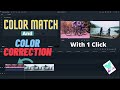 Filmora X Color Match And Color Correction Explained Detailed